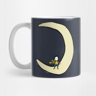 Trumpet and moon Mug